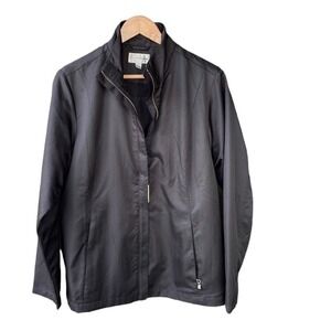 Cutter Buck Jacket Coat WeatherTec Black Full Zip Golf Outdoor Casual Mens Large